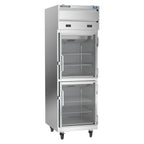 Thumbnail image #1 for Beverage Air Cross Temp® CT12-12HC-1HG 2-Section Convertible Reach-In Refrigerator/Freezer with Locking Glass Doors, 18 Cu. Ft.