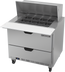 Thumbnail image #1 for Beverage-Air 36-Inch One-Section Mega Top Refrigerated Prep Table with 12-Pan Top and 2 Drawers
