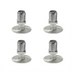 Thumbnail image #1 for BK Resources BK-SSQFAF-WH-4 Shelf Casters & Leveling Feet