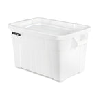 Thumbnail image #1 for Rubbermaid Commercial Products BRUTE FG9S3100WHT 20-Gallon White Plastic Food Storage Tote with Lid Case of 6