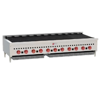 Wolf SCB60 60 Inch Countertop Radiant Gas Charbroiler with 11 Burners
