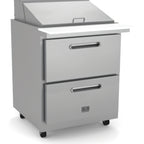 Thumbnail image #1 for Kelvinator Commercial KCHMT29.12.2D 29-Inch 2-Drawer Mega Top Refrigerated Sandwich/Salad Prep Table, 12-Pan