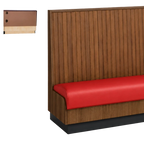 Thumbnail image #1 for ATSMFG ATS AT&S-ASWB-KR48-BB GR7 Karender Wall Booth, 48" high, Beadboard back, Upholstery and foam fitted over a computer-cut cabinet-grade plywood