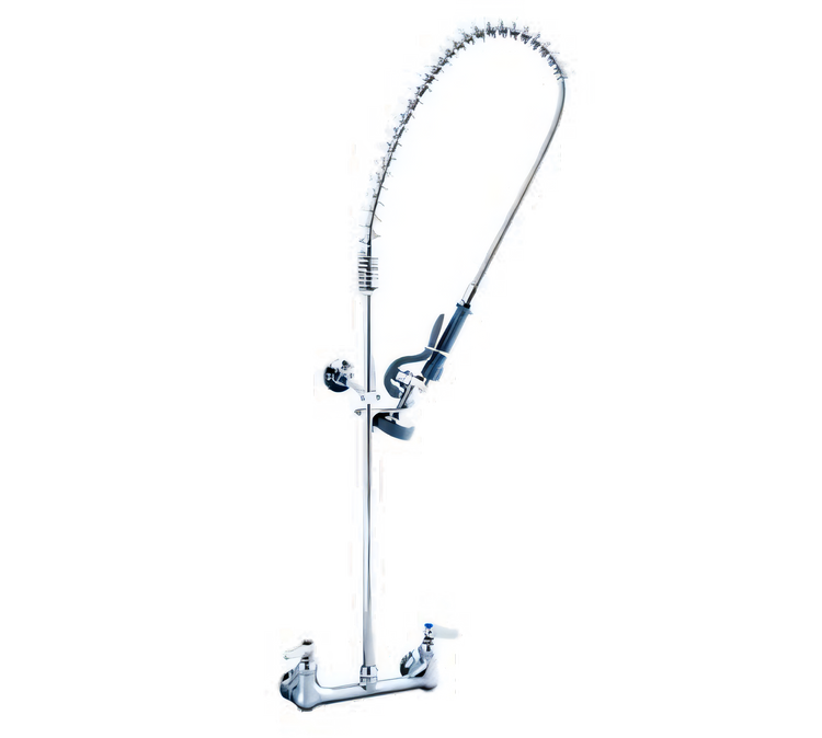 Product image #1 for 8-Inch Center Wall-Mount Pre-Rinse Faucet with 15-Inch Overhang
