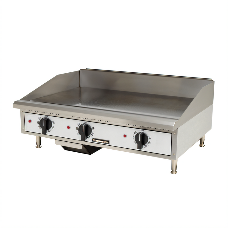 Product image #1 for Toastmaster TMGE36 Electric Countertop Griddle, 36-Inch W x 21-Inch D Cooking Surface, 3-Section, 208/240V