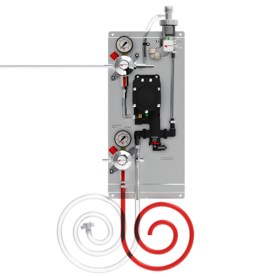 Product image #1 for Premium+ Secondary Regulator Panel for 1 Product with Beer Pumps, Pro-Max and 3/8-Inch Hoses