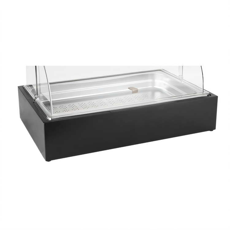 Product image #1 for Vollrath Cubic Full-Size Wood Buffet Base, Black
