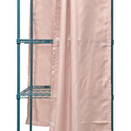 Thumbnail image #1 for Quantum WRC74-1836FP-3PC Mobile Privacy Wire Shelving Storage Cart with Curtains, Green Epoxy, 36 x 18 x 80 Inches, 3 Shelves