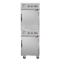 KoolMore Mobile Insulated Heated Holding Cabinet with 2 Split Doors and 4 Full-Size Pan Capacity