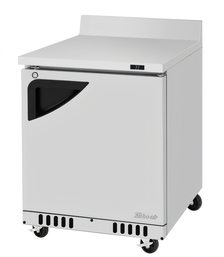 Product image #1 for Turbo Air Super Deluxe Front Breathing Worktop Refrigerator, 1 Section, 6.5 Cu. Ft., Solid Door, Stainless Steel