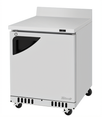 Turbo Air Super Deluxe Front Breathing Worktop Refrigerator, 1 Section, 6.5 Cu. Ft., Solid Door, Stainless Steel
