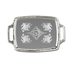 Thumbnail image #1 for Admiral Craft Chrome Plated Oblong Cater Tray with Handles, 19-1/2 x 12-1/2 Inch