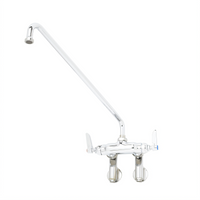 T&S Brass B-0240 Wall-Mounted Double Pantry Sink Mixing Faucet with 18-Inch Swing Nozzle