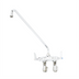 Thumbnail image #1 for T&S Brass B-0240 Wall-Mounted Double Pantry Sink Mixing Faucet with 18-Inch Swing Nozzle