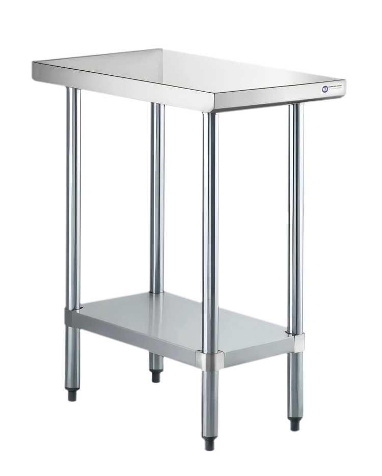Product image #1 for Steel Works Stainless 30 x 18 x 34-Inch 18-Gauge 304 Stainless Steel Flat Top Work Table with Undershelf