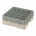 Thumbnail image #2 for Cambro Camrack® Full-Size 16-Compartment Glass Rack with 2 Soft Gray Extenders, Beige