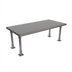 Thumbnail image #1 for BK Resources 48 Inch W x 24 Inch D Heavy Duty Bullnose Single Overshelf, Table Mount, T-304 Stainless Steel