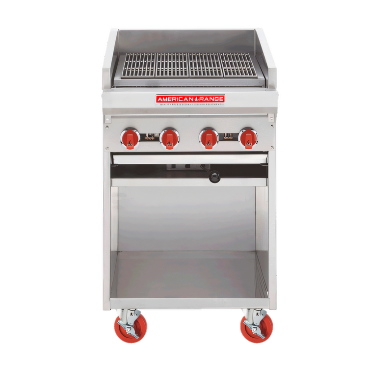 Product image #1 for American Range ADJF-24 24-Inch Gas Adjustable Underfired Charbroiler with Cabinet Base