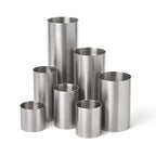 Thumbnail image #1 for Mercer Culinary Barfly M37097 7-Piece Stainless Steel Thimble Measure Jigger Set, 25 mL to 250 mL, Satin Finish Case of 6