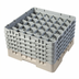 Thumbnail image #2 for Cambro Camrack Full Size 36-Compartment Glass Rack with 5 Soft Gray Extenders, Beige