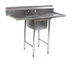 Thumbnail image #1 for Eagle Group 412 Series Single-Compartment Sink with Left and Right Drainboards, 430 Stainless Steel, 54-1/2 Inch Wide