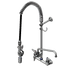 Thumbnail image #1 for T&S Brass EasyInstall 8-Inch Wall-Mount Pre-Rinse Unit with 12-Inch Swing Nozzle and Add-On Faucet