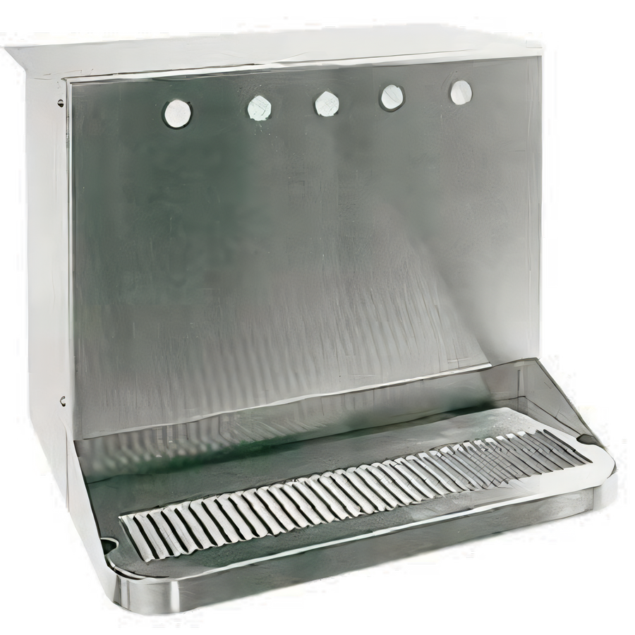Product image #1 for Micro Matic USA 22-Inch Wide Underbar Draft Beer Dispenser Shell with Drip Tray, 5 Faucet Holes, Brushed Stainless Steel
