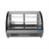 Thumbnail image #1 for Atosa CRDC-46 Countertop Curved-Front Refrigerated Display Case, 4.6 Cu. Ft., Rear Sliding Doors, 115V