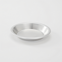 amNOW Essentials 8-Inch Round Aluminum Pie Pan, 20-Gauge (Pack of 6)