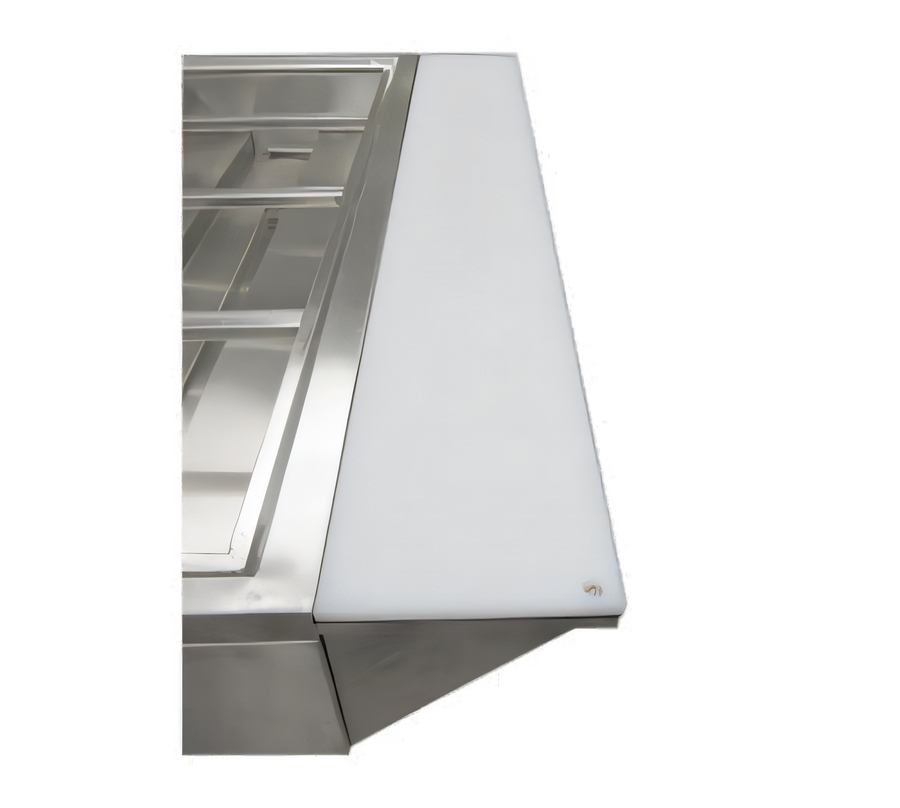 Product image #1 for 57-1/4 Inch Polycarbonate Cutting Board Shelf with Stainless Steel Shelf
