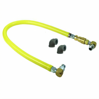 Safe-T-Link 60-Inch Plastic-Coated Stainless Steel Gas Connector Hose, 1-Inch Connection