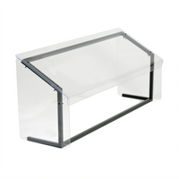 Portable 60-Inch Free-Standing Single-Sided Sneeze Guard with Acrylic Shield