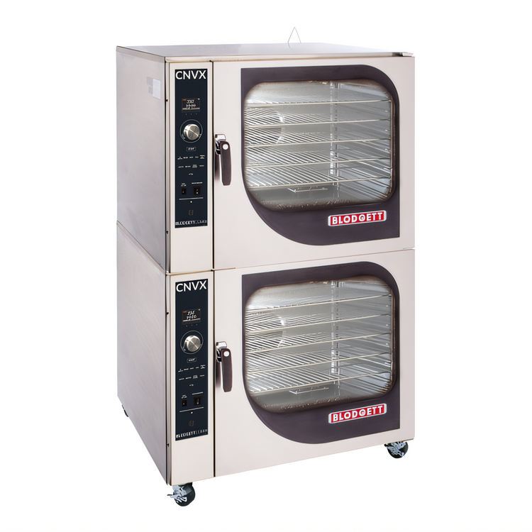 Product image #1 for Blodgett Combi CNVX-14E/BCX-14E Stacked Electric Convection Oven and Boiler-Based Combi Oven, 2 Decks
