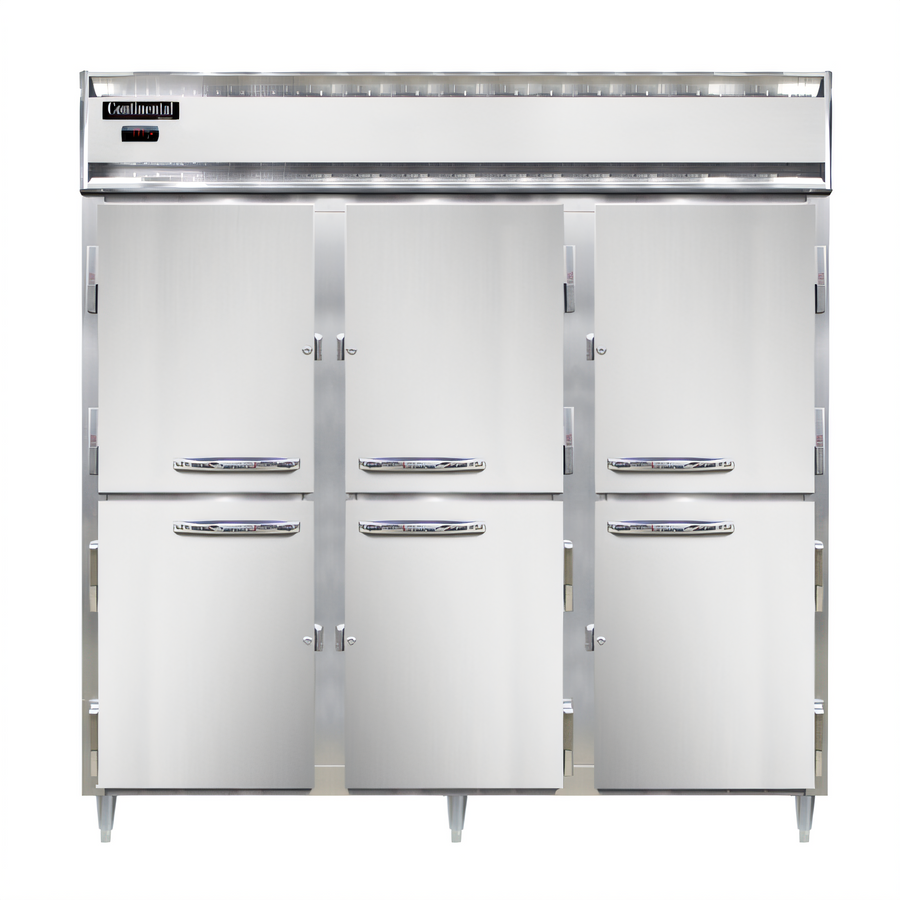 Product image #1 for Continental Refrigerator Designer Line DL3W-HD Three-Section Standard Depth Heated Holding Cabinet