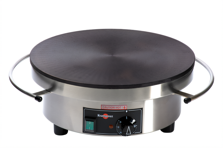 Product image #1 for Krampouz 15-3/4-Inch Single Electric Countertop Crepe Maker with Cast Iron Griddle