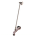 Thumbnail image #1 for T&S Brass Wall-Mounted Service Sink Outlet with Nozzle, Top Brace & Pail Hook, 3/4 Inch Garden Hose Outlet, Polished Chrome