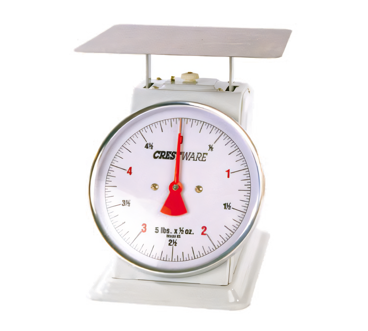 Product image #1 for Crestware Portion Control Food Scale, 1 lb. x 1/8 oz., 6-Inch Dial, Stainless Steel Platform