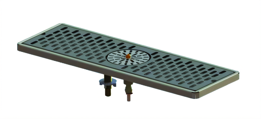 Product image #1 for Perlick 6000 Series Surface-Mount Stainless Steel Glass Drainer with Center Rinser