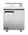 Thumbnail image #1 for Juneau 28-Inch 1-Section Refrigerated Prep Table with Rear-Mounted Self-Contained Refrigeration, 8-Pan Capacity