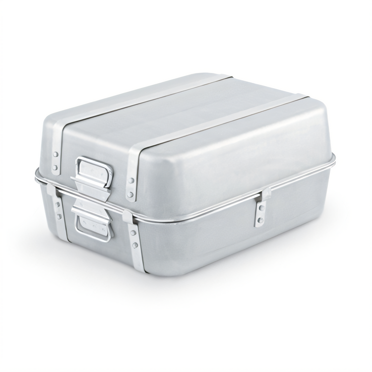 Product image #1 for Wear-Ever Heavy-Duty Aluminum Double Roaster Pan Set with Cover, 23.25 Qt