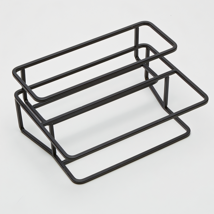 Product image #1 for American Metalcraft 2-Tier Iron Condiment Caddy, Black