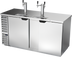 Thumbnail image #1 for Beverage-Air DD68HC-S 68-Inch Wide Direct Draw Beer Dispenser with Solid Doors and Dual Faucet Towers