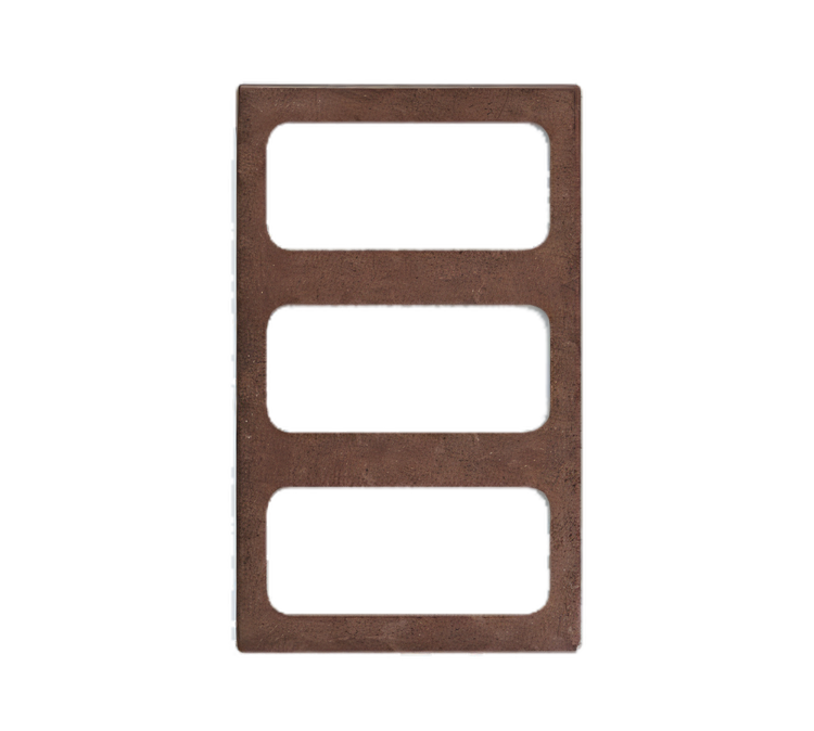 Product image #1 for Miramar Contemporary Brown Granite Thermoset Resin Food Bar Template for 3 Decorative Pans