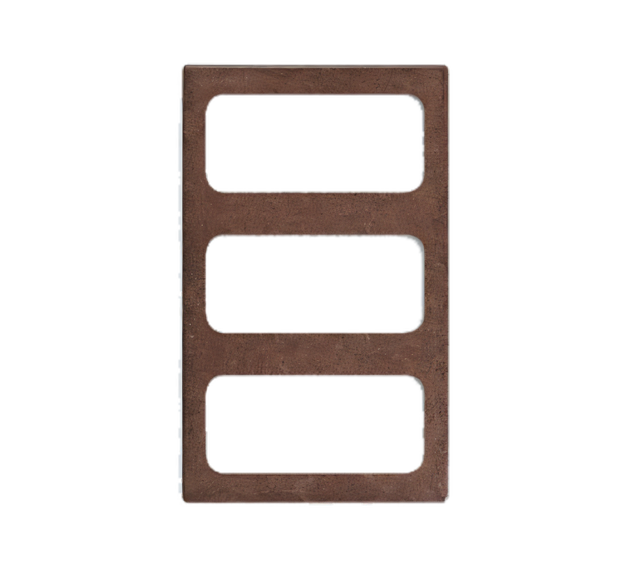 Product image #1 for Miramar Contemporary Brown Granite Thermoset Resin Food Bar Template for 3 Decorative Pans