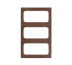 Thumbnail image #1 for Miramar Contemporary Brown Granite Thermoset Resin Food Bar Template for 3 Decorative Pans