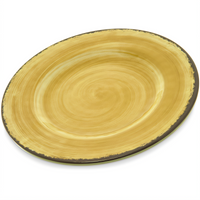 CFS Brands Mingle™ 9-Inch Amber Round Medium Rim Melamine Salad Plate