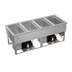 Thumbnail image #1 for Vollrath Hot/Cold/Frozen 4-Well Flat Flange Drop-In Food Well with Self-Contained Refrigeration, 120/208-240V