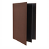 Thumbnail image #1 for Winco Four-View Legal Size Brown Leather-Like Menu Cover for 8-1/2