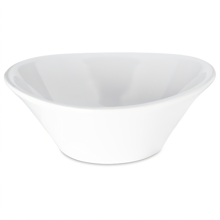 Product image #1 for Carlisle Stadia® 32 oz White Oblong Melamine Bowl, 8 Inch Diameter