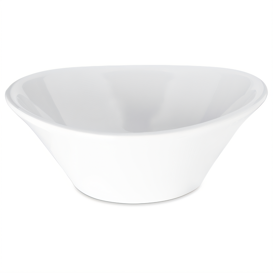 Product image #1 for Carlisle Stadia® 32 oz White Oblong Melamine Bowl, 8 Inch Diameter